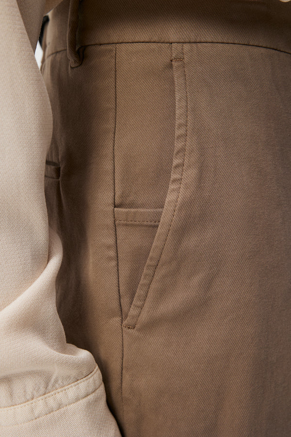 Lois Twill Flex Pants / Walnut