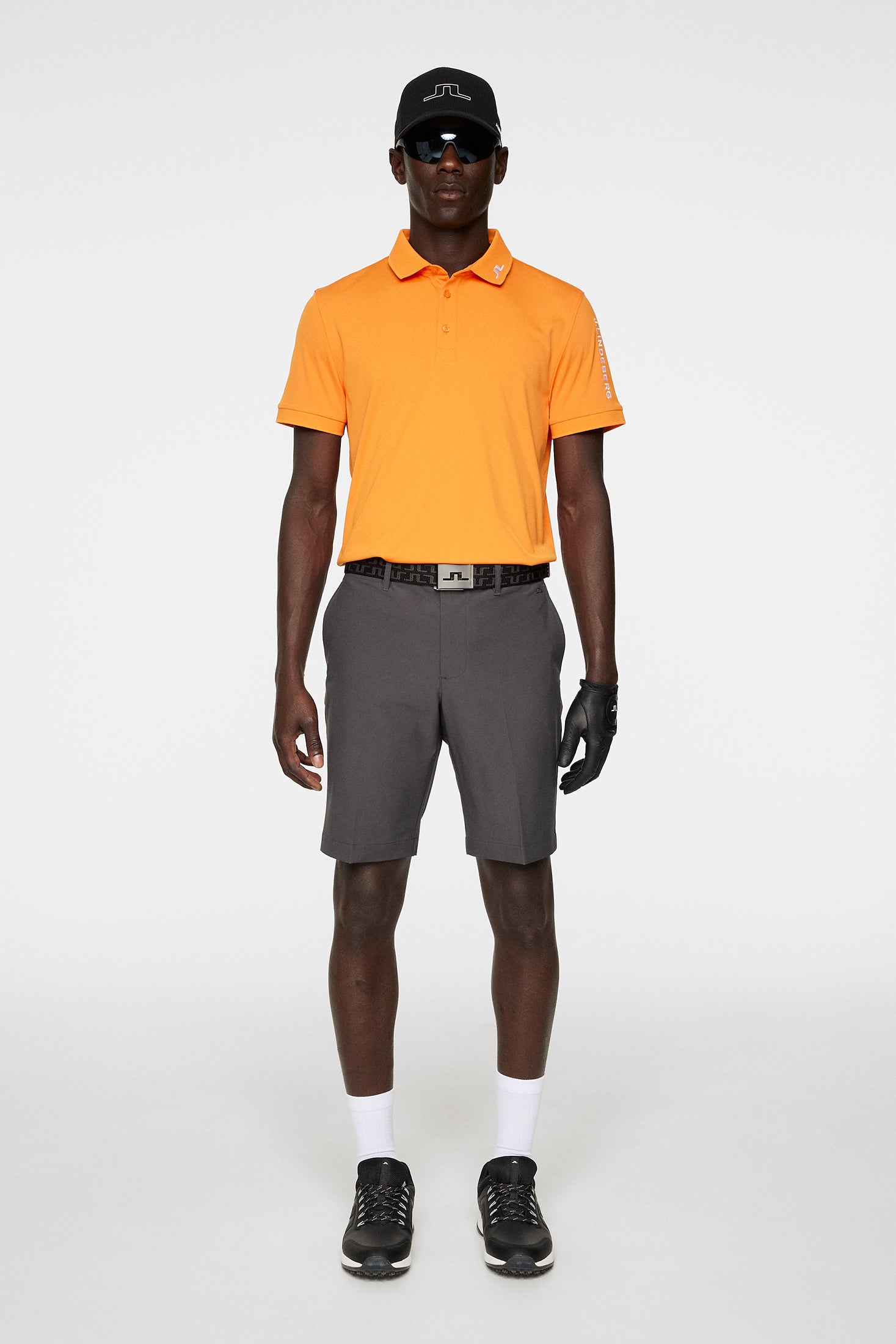 Tour Tech Slim Fit Polo / Persimmon Orange | J.Lindeberg Official