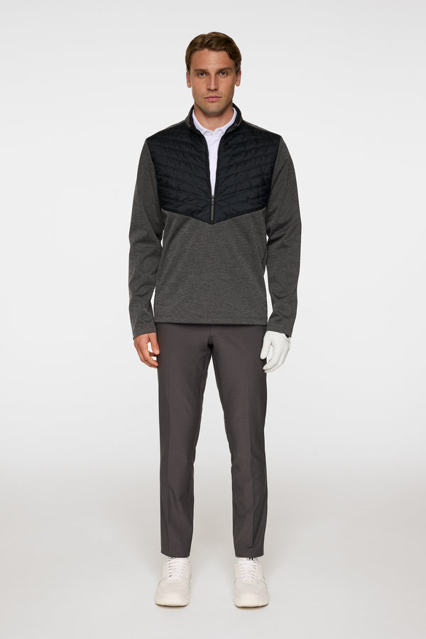 Raph Quilt Hybrid Jacket / Asphalt and Black Melange