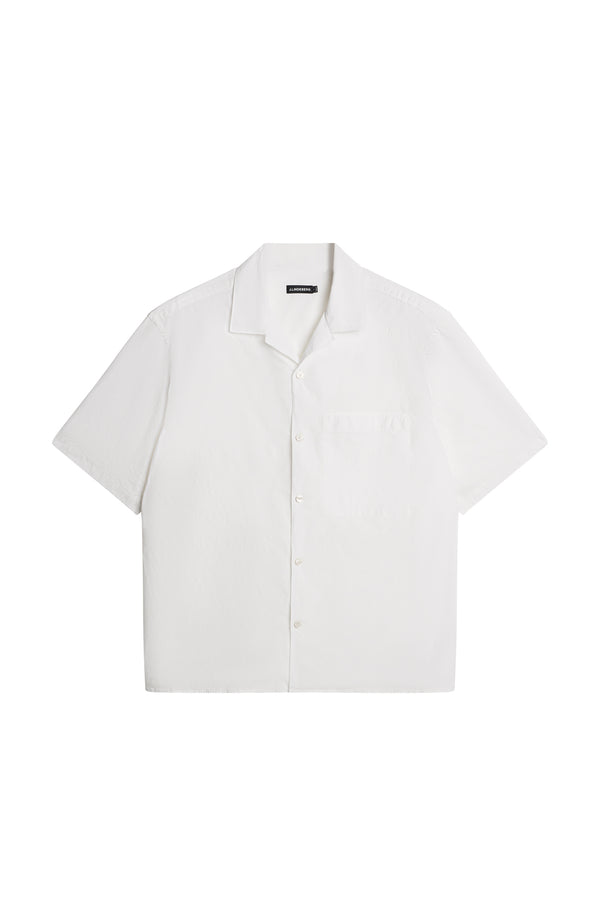 Ellis White Cotton Shirt / White