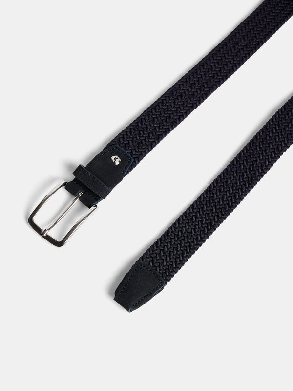 Ben Braided Elastic Belt / JL Navy