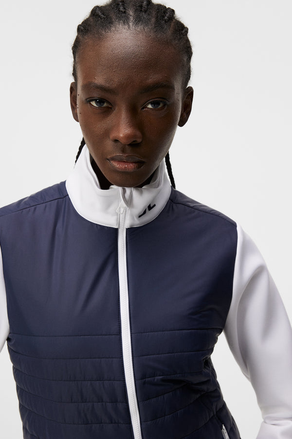 Martina Quilt Hybrid Jacket / JL Navy