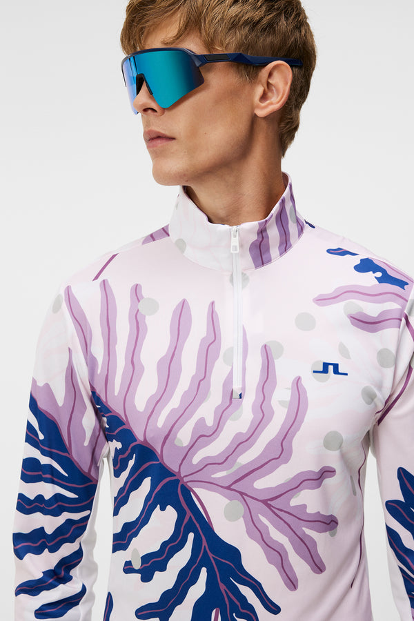 Emanuel Print Mid Layer / Paradise Monstera Pink