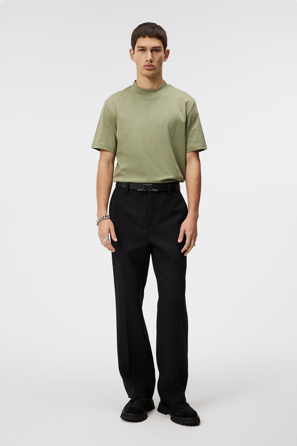 Ace Mock Neck T-shirt / Oil Green