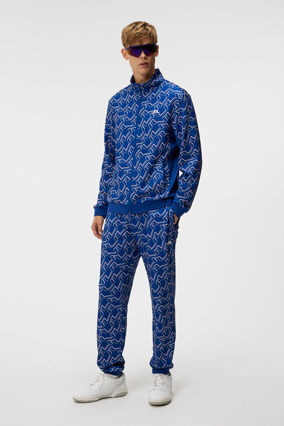 Callum Print Pant / Outline Bridge Wave Blue