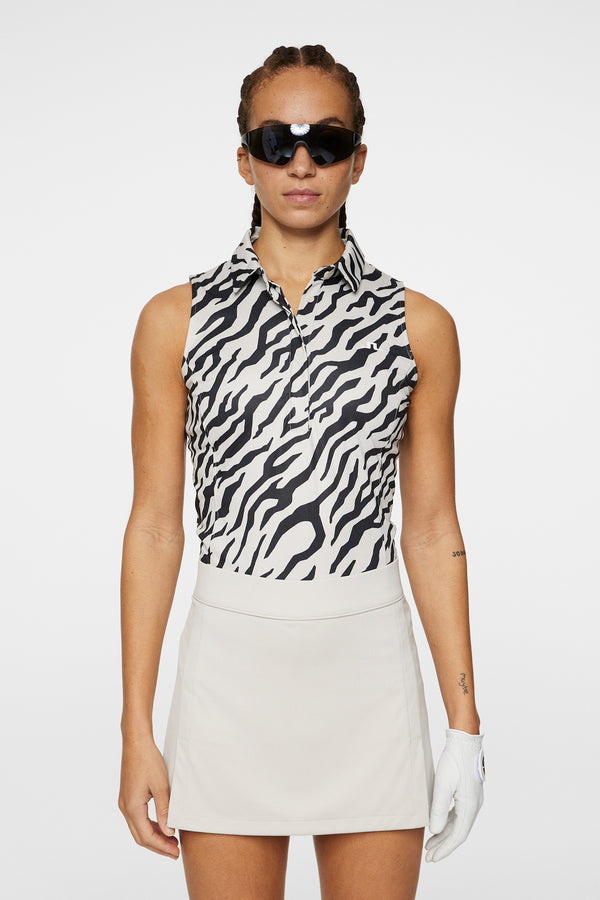 Dena Print Sleeveless Top / Tour Tiger Moonbeam M