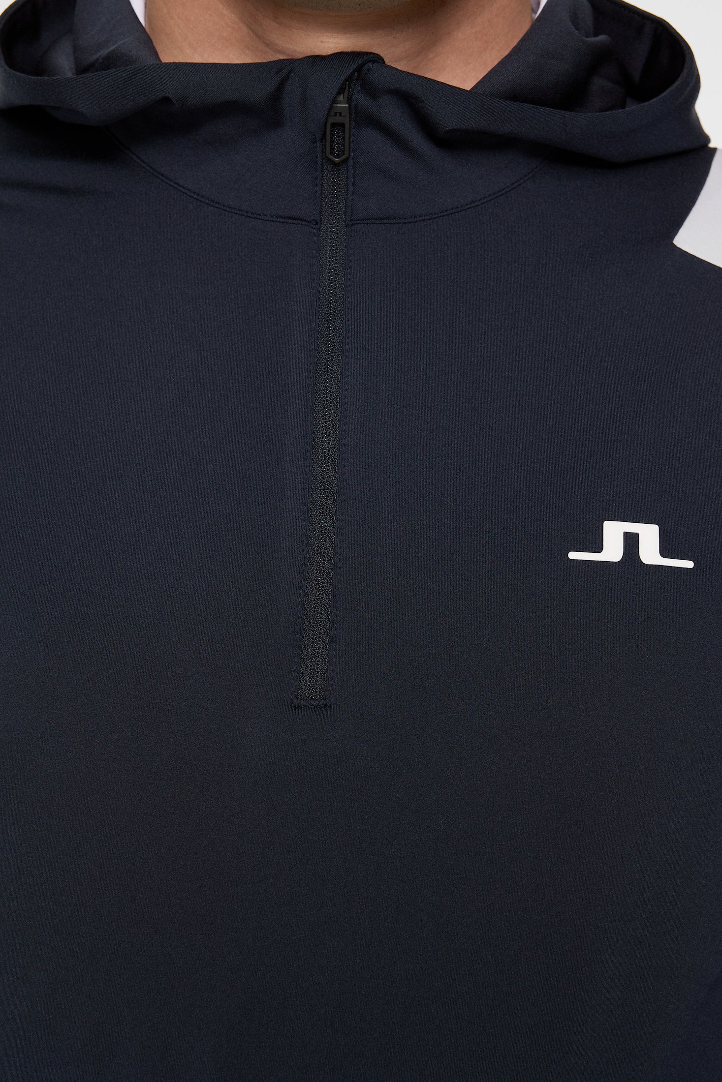 Lukas Quarter Zip Hood / JL Navy | J.Lindeberg Official