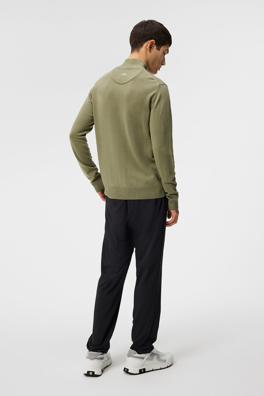 Kian Zipped Sweater / Oil Green