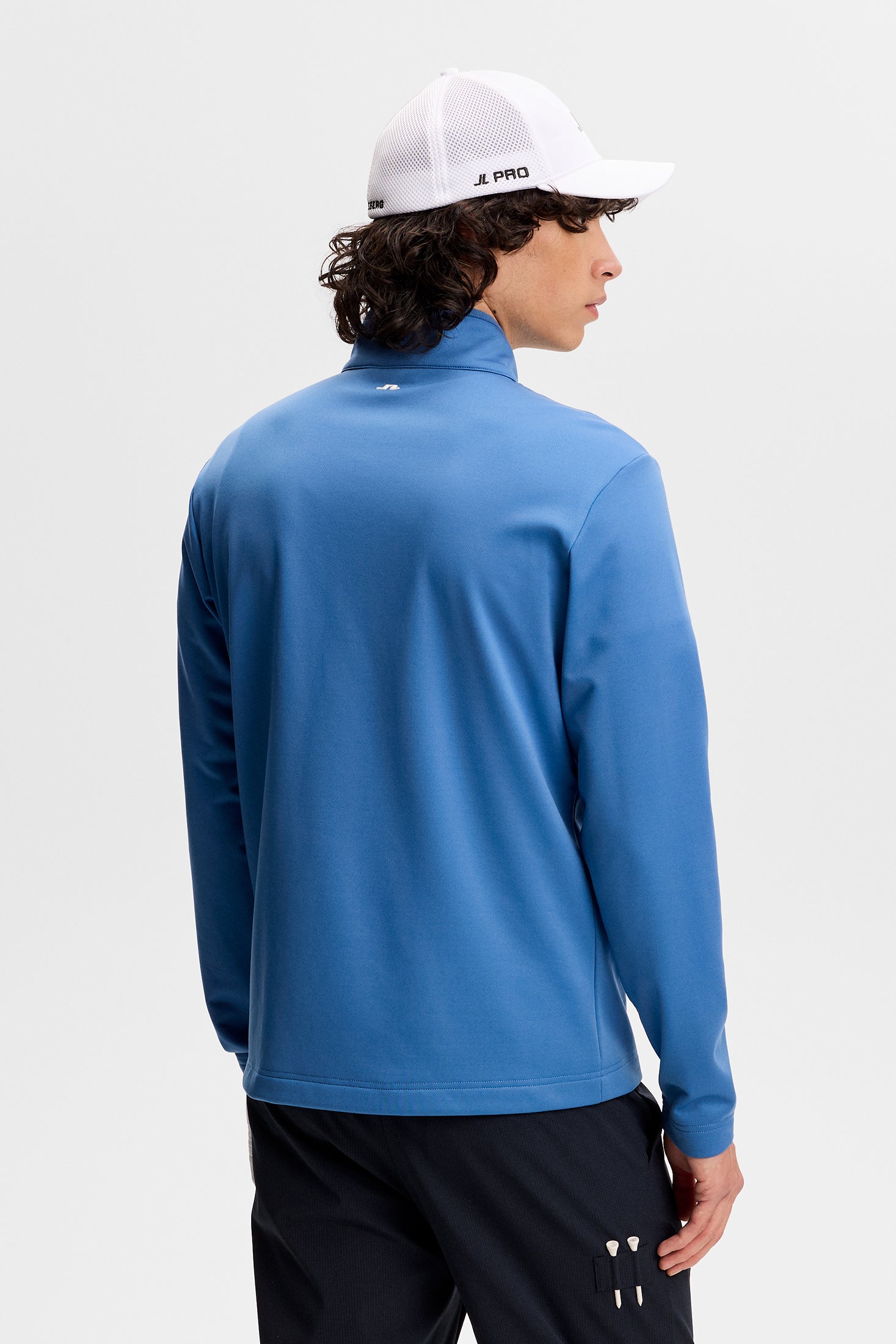 Clide Quarter Zip Mid Layer / Federal Blue | J.Lindeberg Official