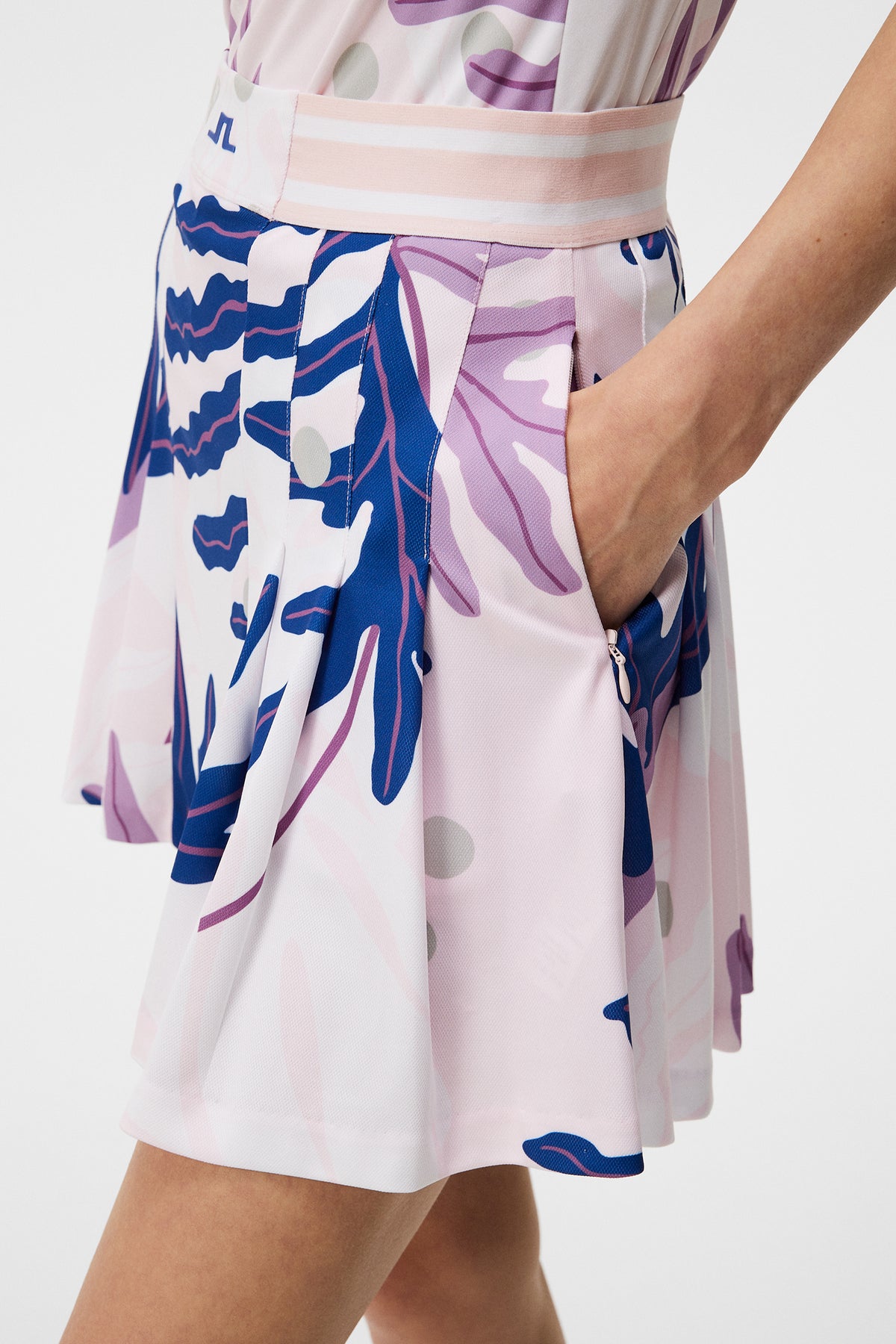 Harlow Print Skirt / Paradise Monstera Pink
