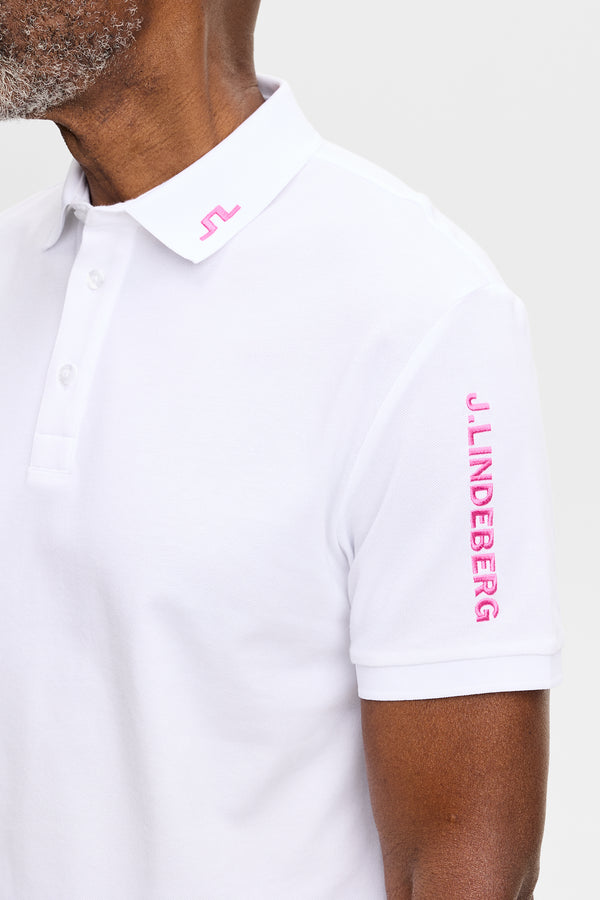 Tour Tech Pique Polo / White
