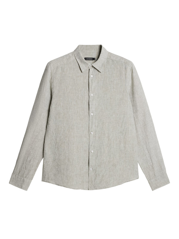 Slim LS Linen Melange Shirt / Oil Green
