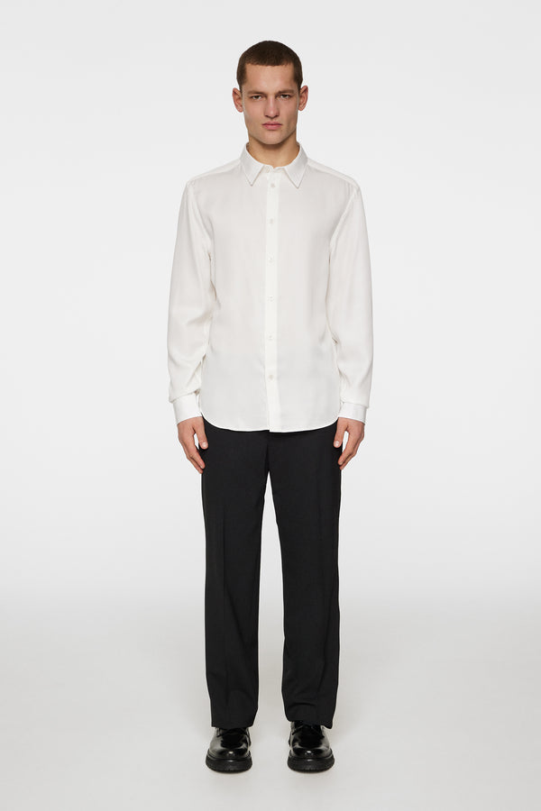 Slim LS Comfort Tencel Shirt / Cloud White