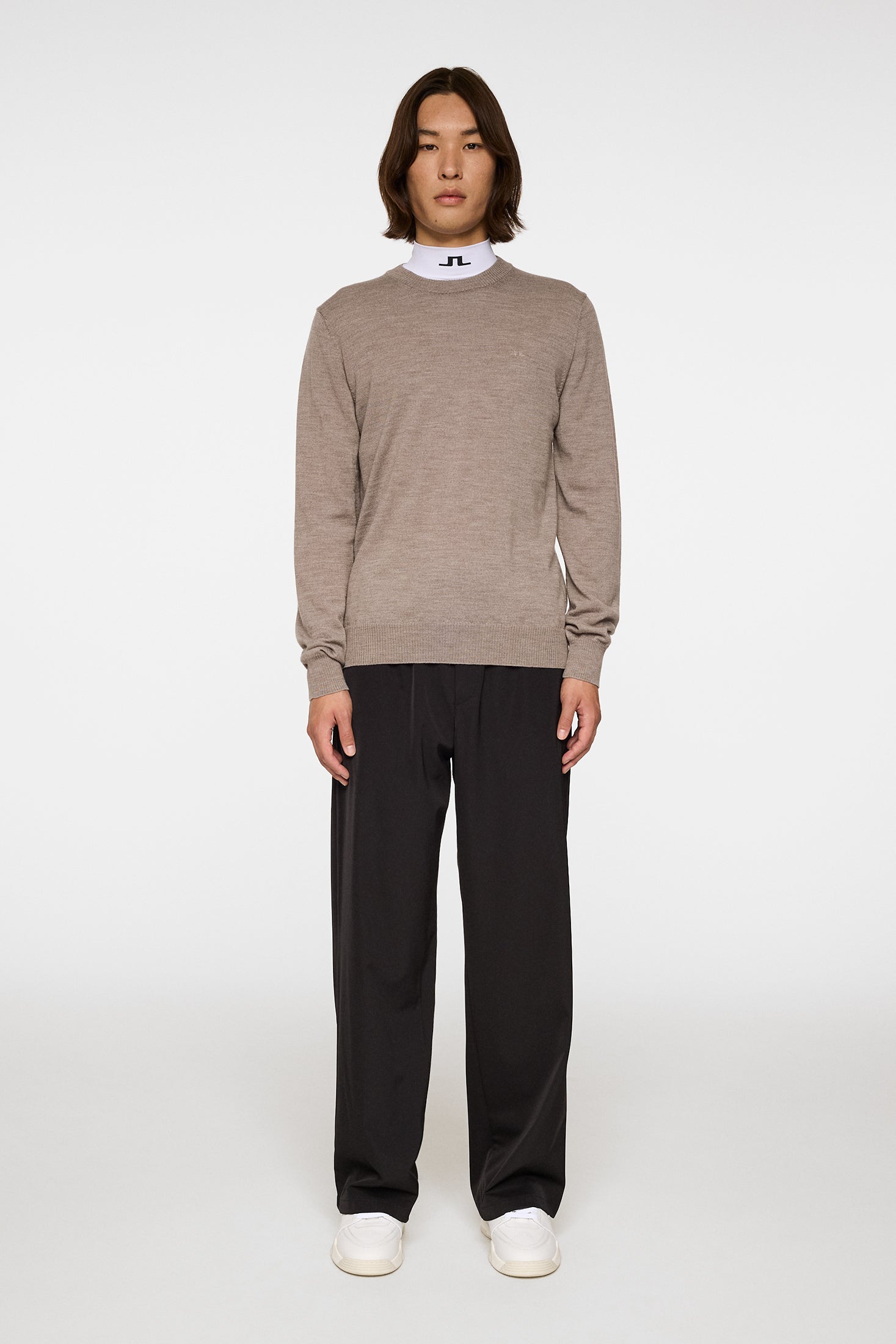 Keane Merino Crew Neck / Brindle Melange – J.Lindeberg EU