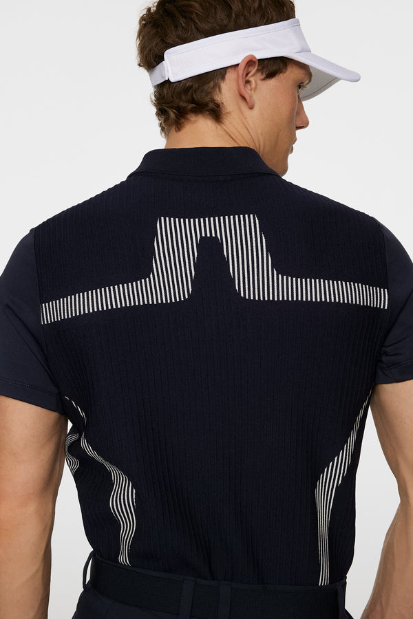 Aleks Hybrid Knit Polo Shirt / JL Navy