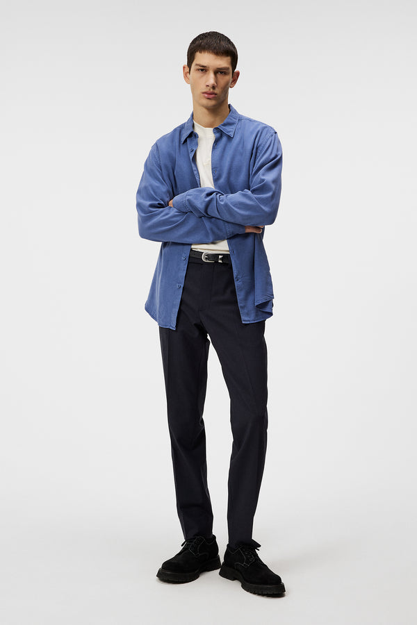 Slim LS Comfort Tencel Shirt / Bijou Blue