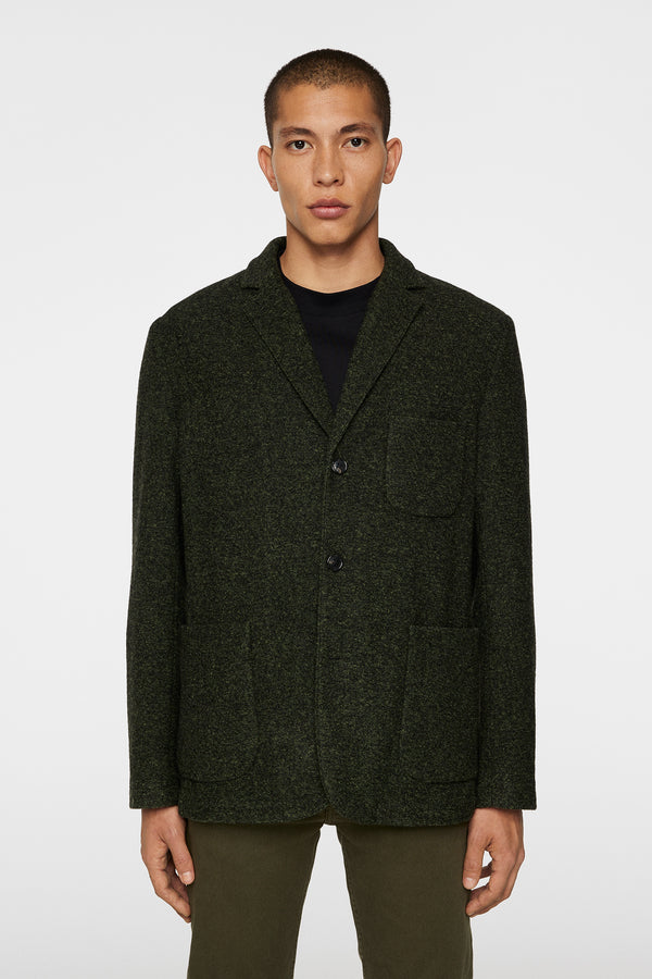 Carlton Cardigan Blazer / Forest Green