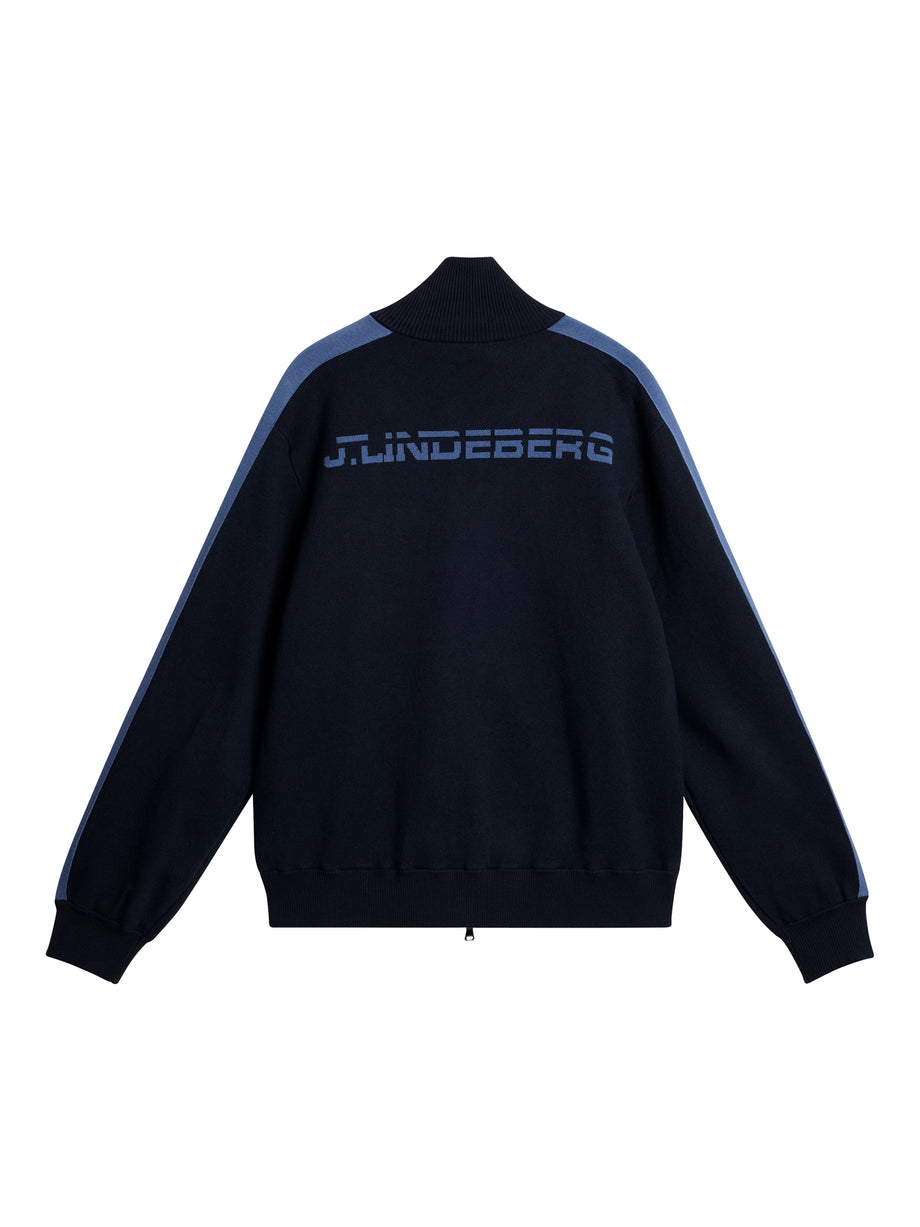 Alex Half Zip Knitted Sweater / JL Navy