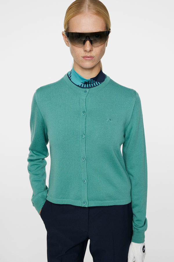 Thalia Knitted Cardigan / Teal