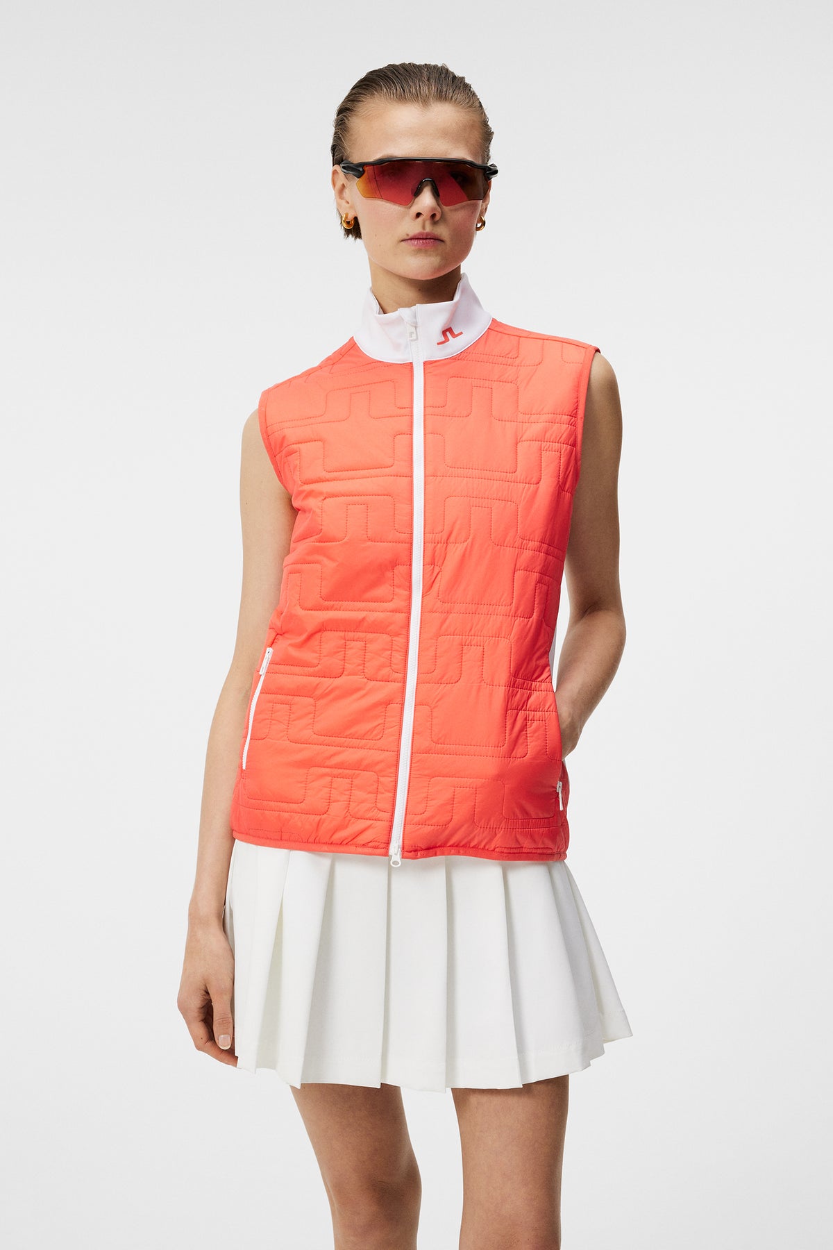 Stefania Hybrid Vest / Hot Coral