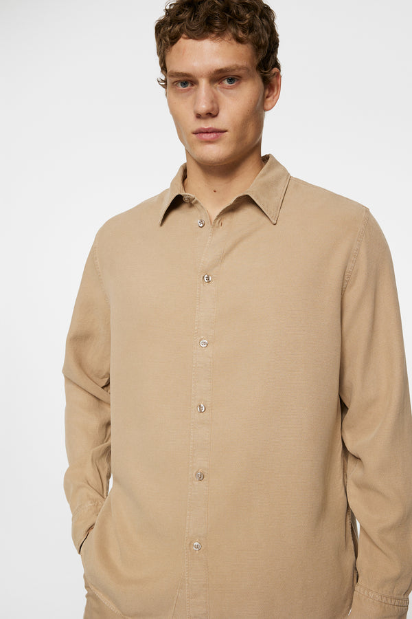 Reg LS Struct Gmd Tencel Shirt / Batique Khaki