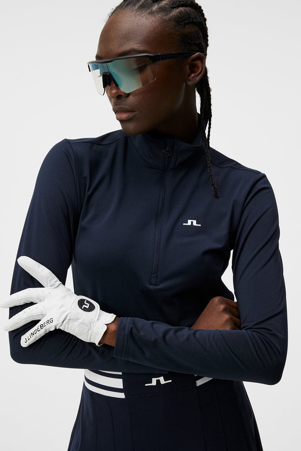 Lauryn Half Zip Mid Layer / JL Navy