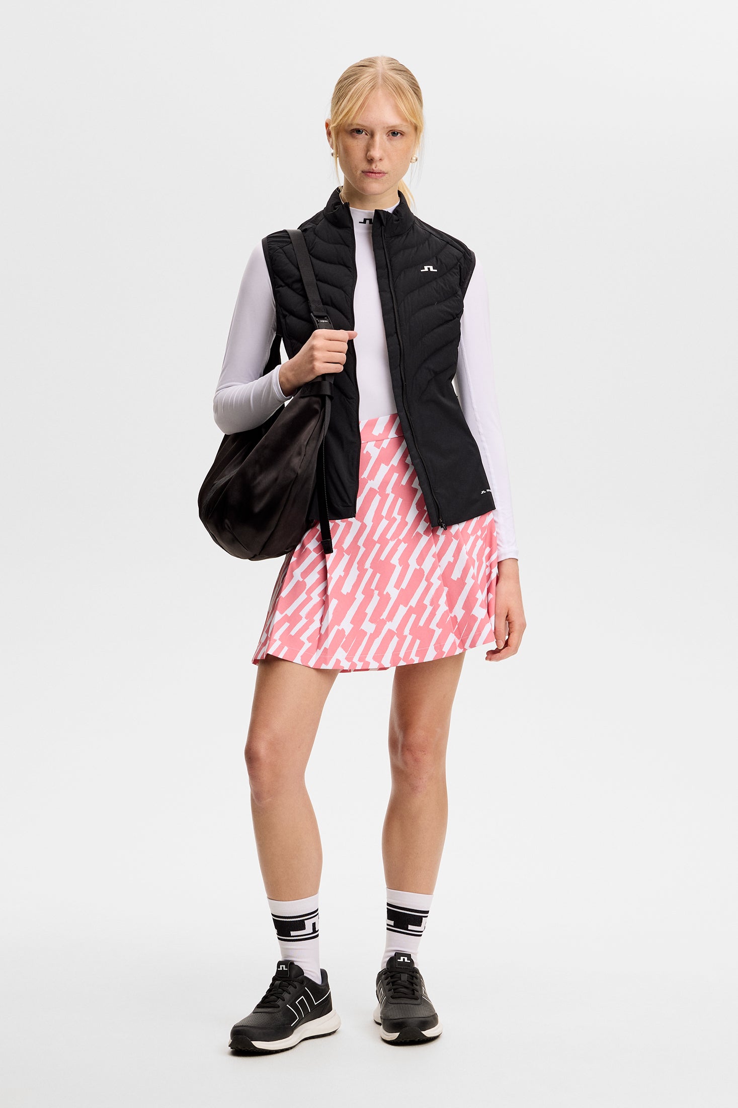 LAGUAGEM FRILL SKIRT 2PIECE オールインワン Alesia Print Skirt / Oak Flamingo M | J.Lindeberg Official