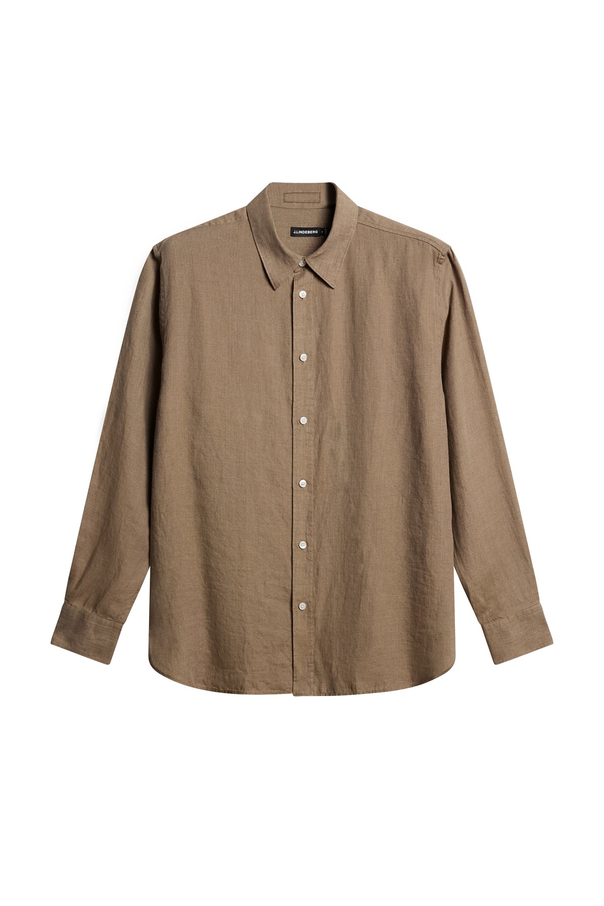 Reg LS Linen Melange Shirt / Sepia Tint