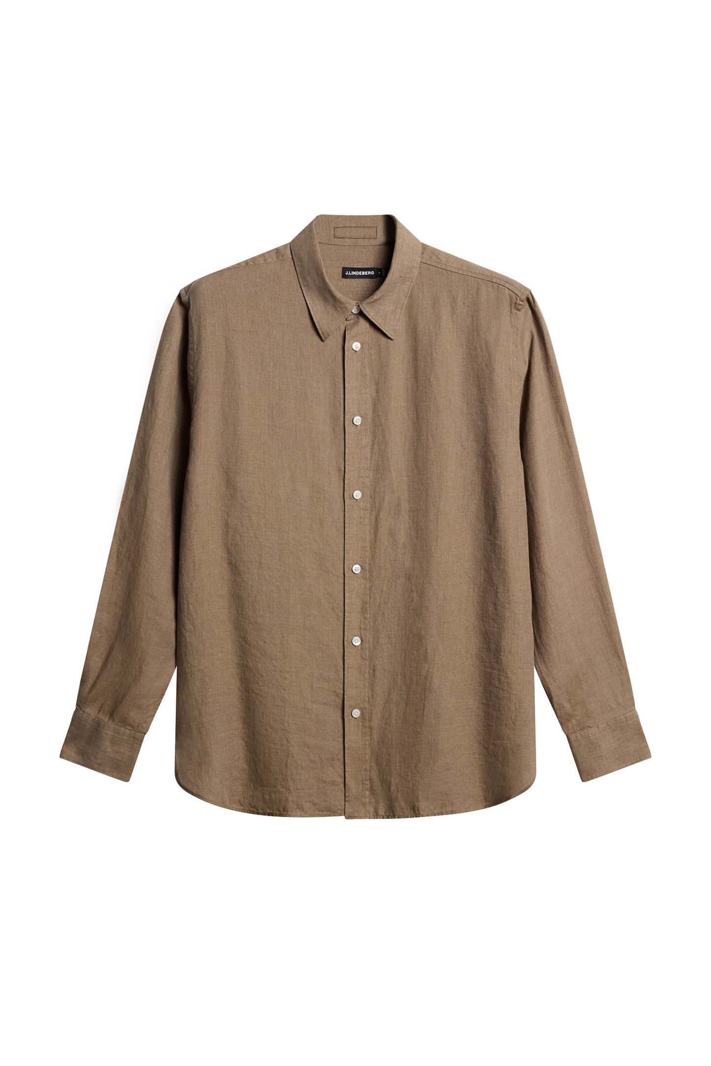 Reg LS Linen Melange Shirt / Sepia Tint