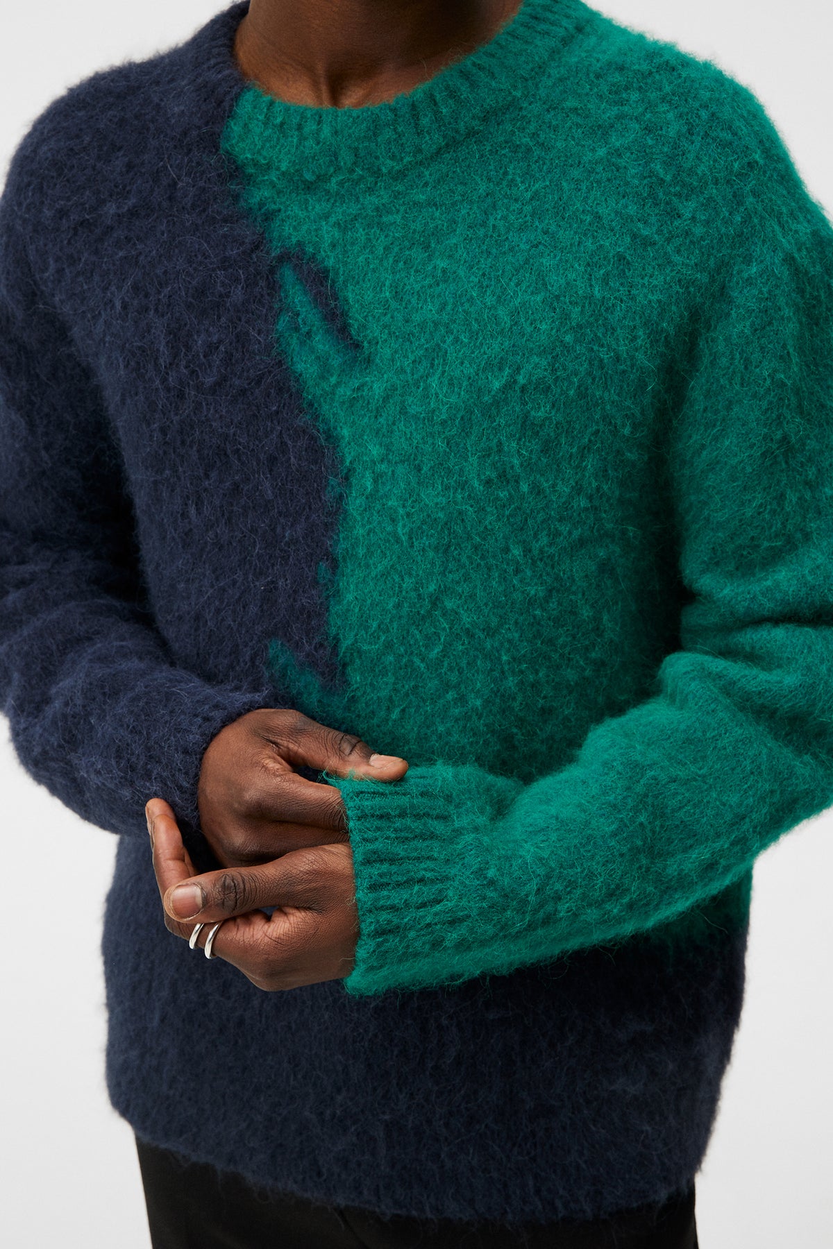 Garmisch Hairy Knit Sweater / Proud Peacock