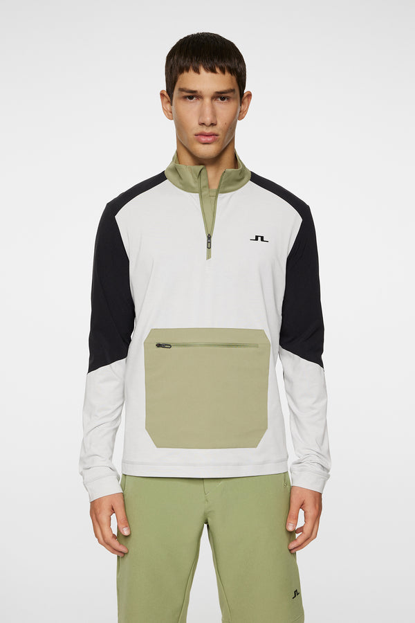 Matias Zip Mid Layer / Light Grey Melange