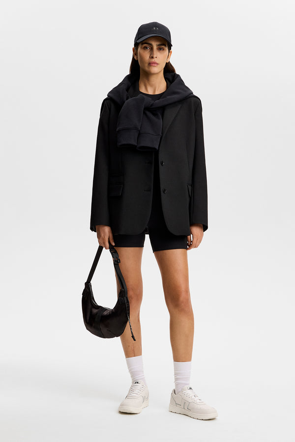 Amanda Compact Stretch Blazer / Black