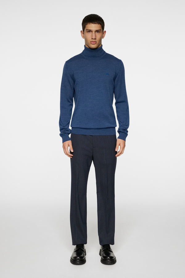 Kaden Merino Turtle Neck / Vintage Indigo Melange