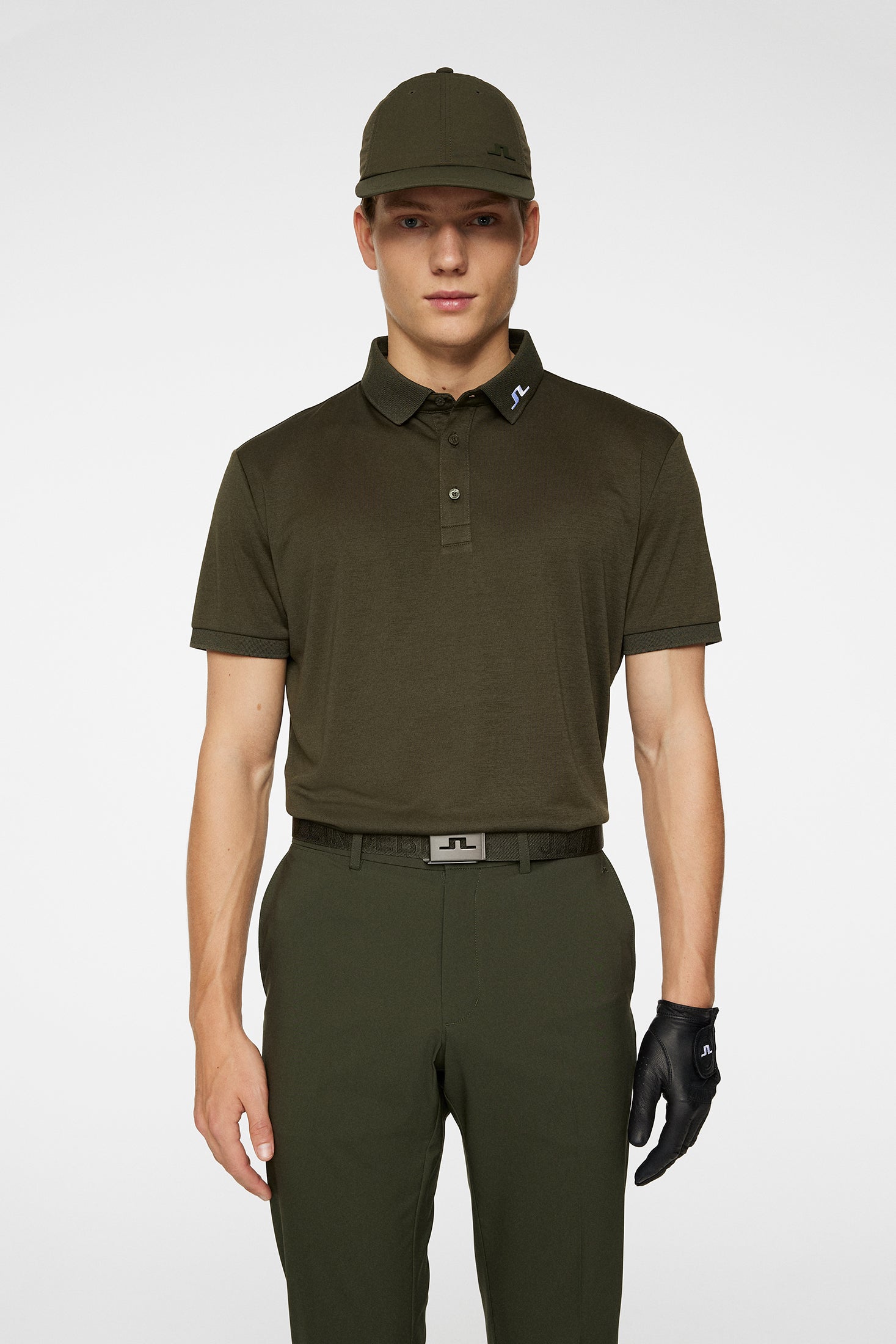 上等な KV J.Lindeberg – Melange Green Forest / Polo Fit Regular ヨガ・ピラティス