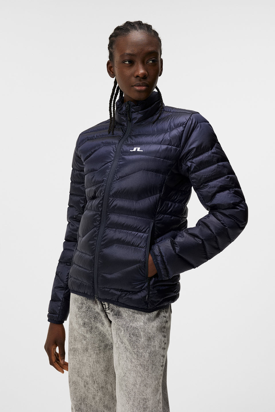 W Cliff Light Down Jacket / JL Navy