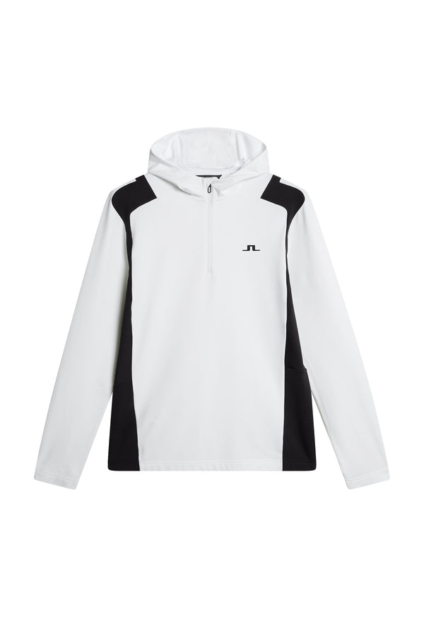 Lukas Quarter Zip Hood / White