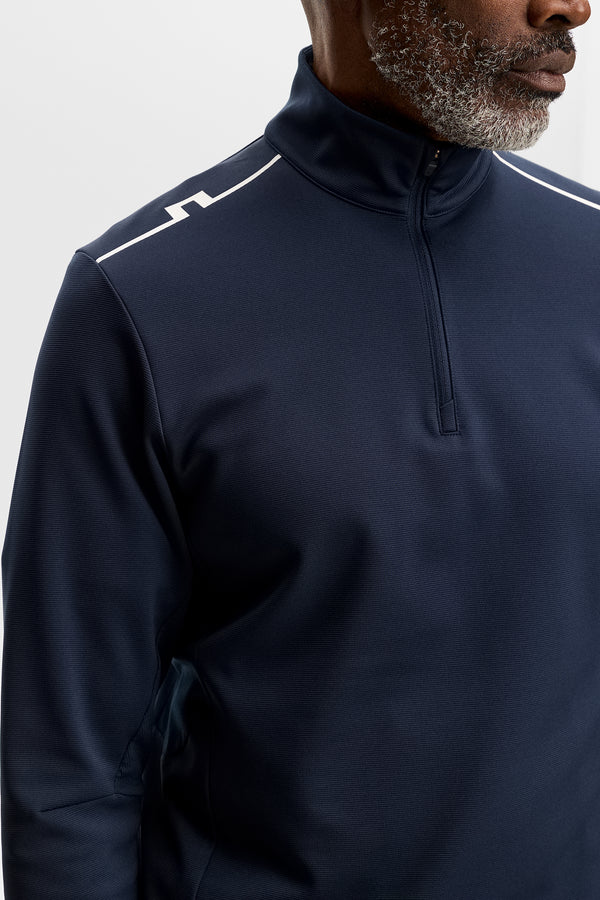 Leon Quarter Zip Mid Layer / JL Navy