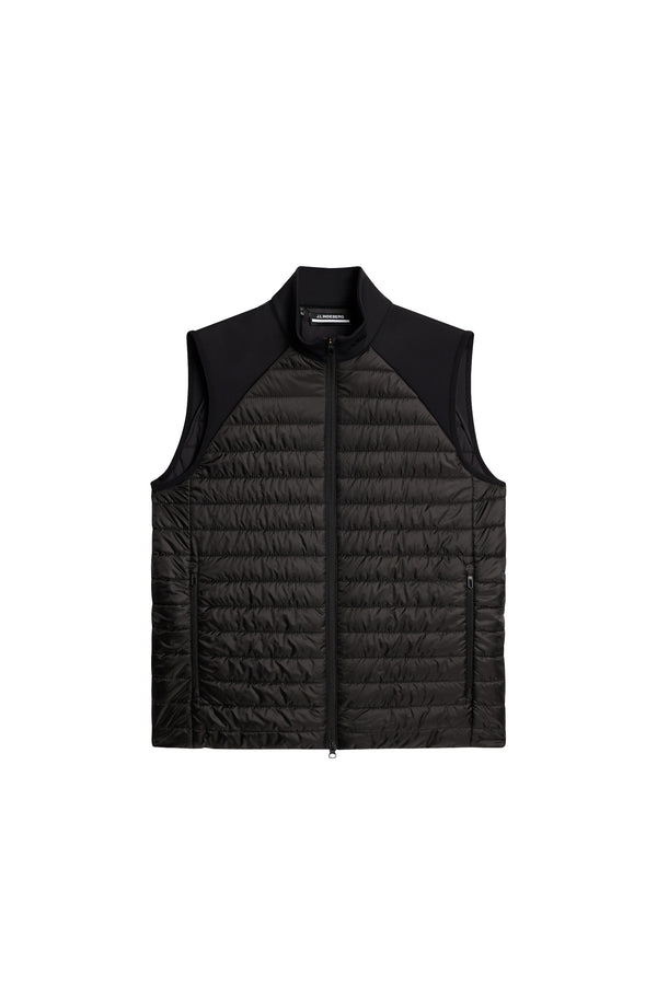 Hayden Quilt Hybrid Vest / Black