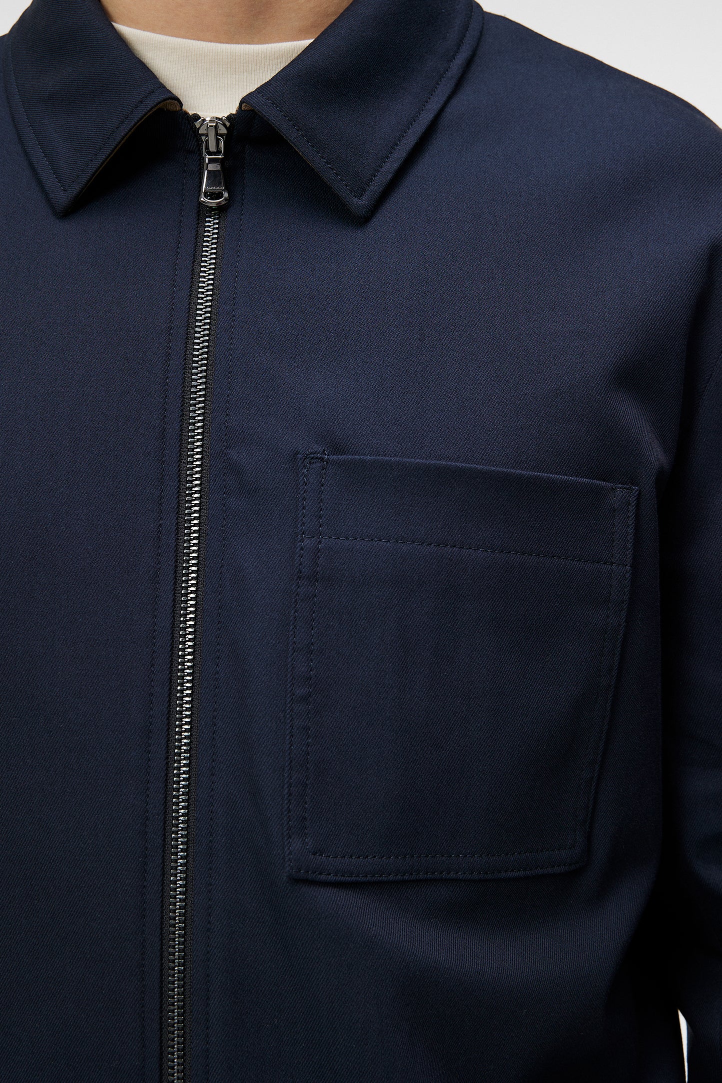 Julius Cotton Twill Overshirt / JL Navy