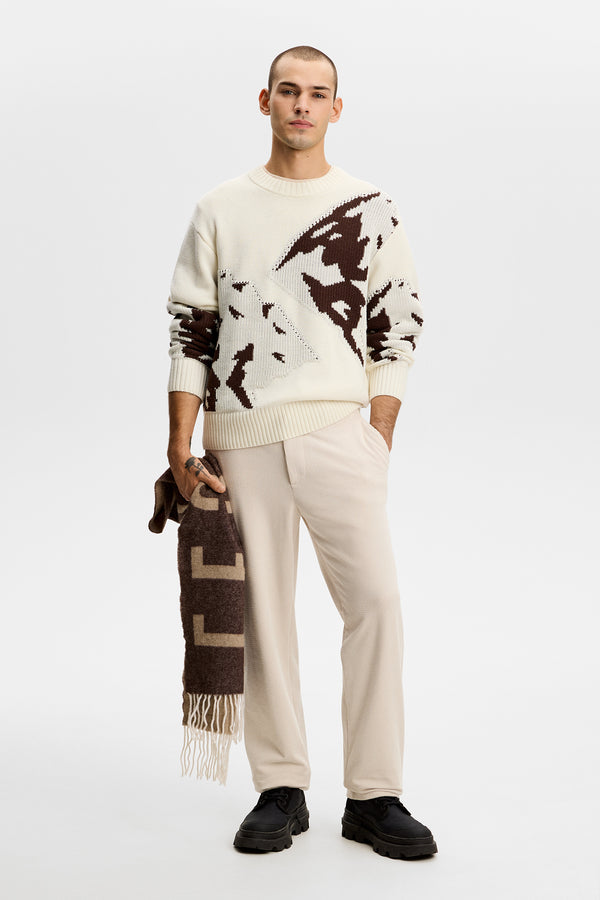 Matthew Mountain Knit Sweater / Tofu