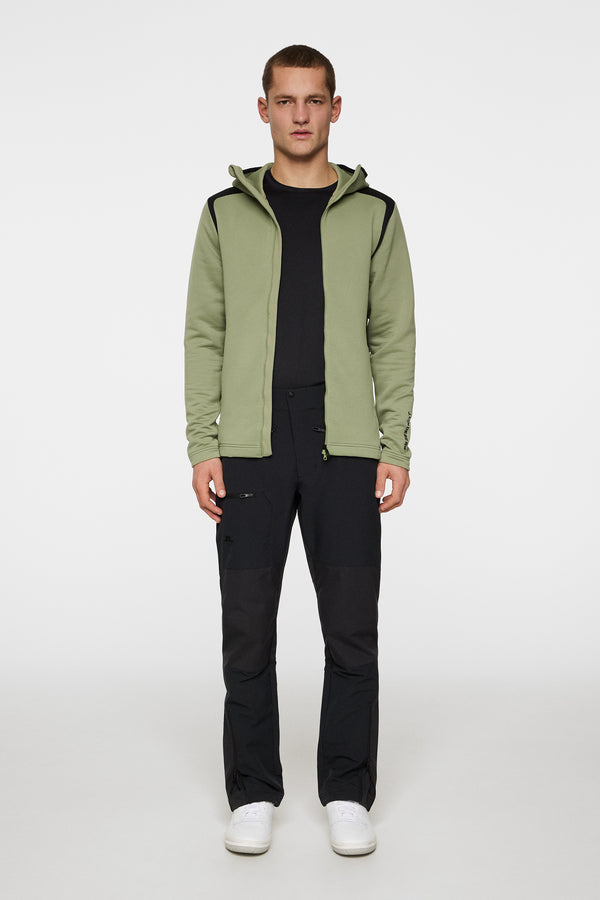 Chet Zip Hood / Oil Green