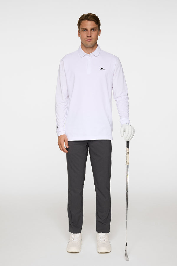 Sean Hybrid LS Polo / White