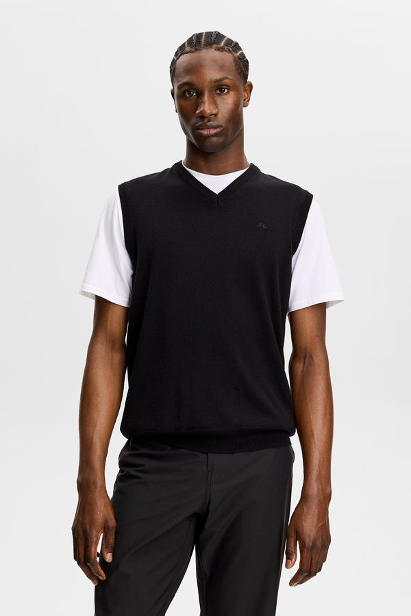 Liam Knitted Vest / Black