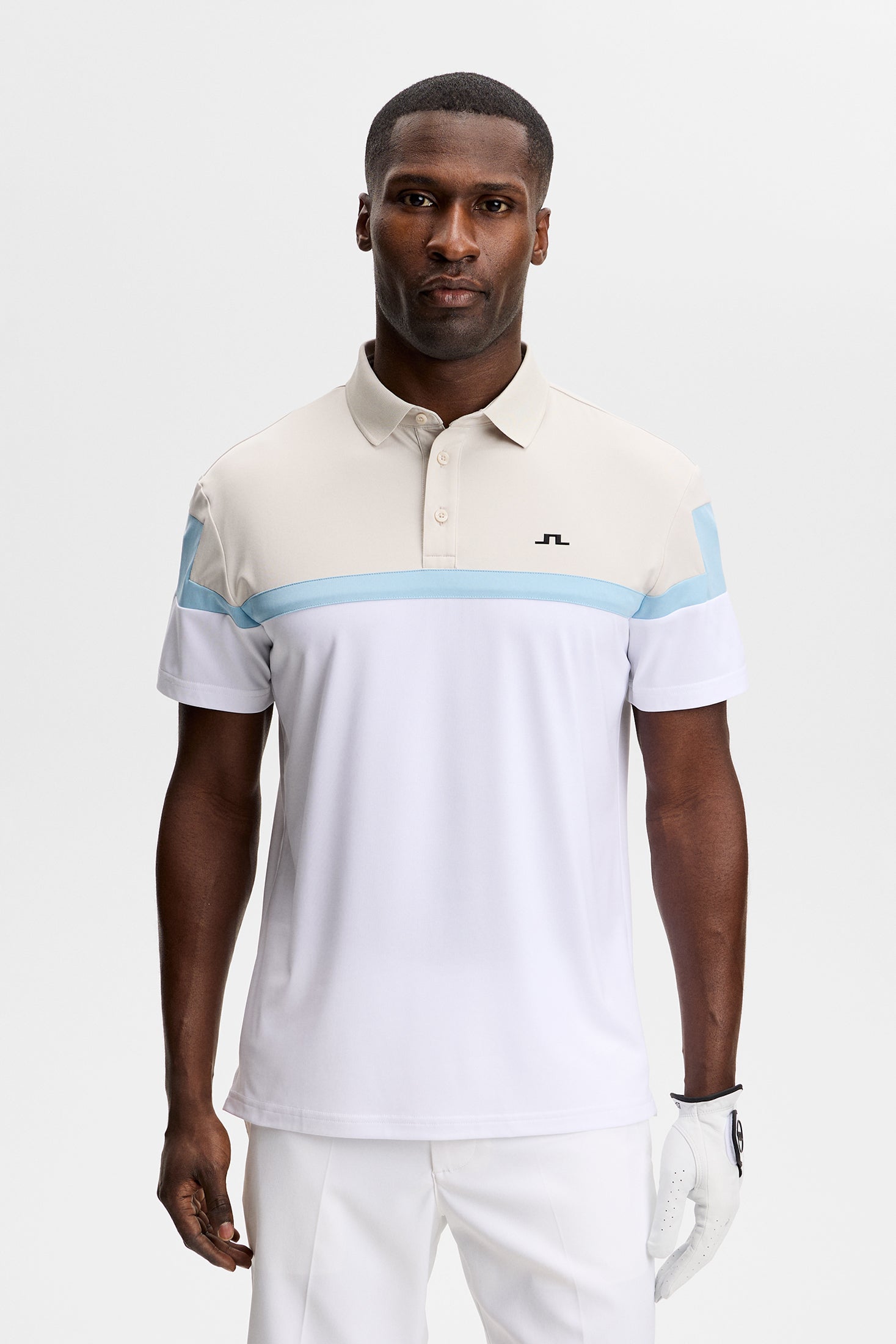 【LIDNM】Te/Ca Milled Light Polo Emil Polo / White – J.Lindeberg EU