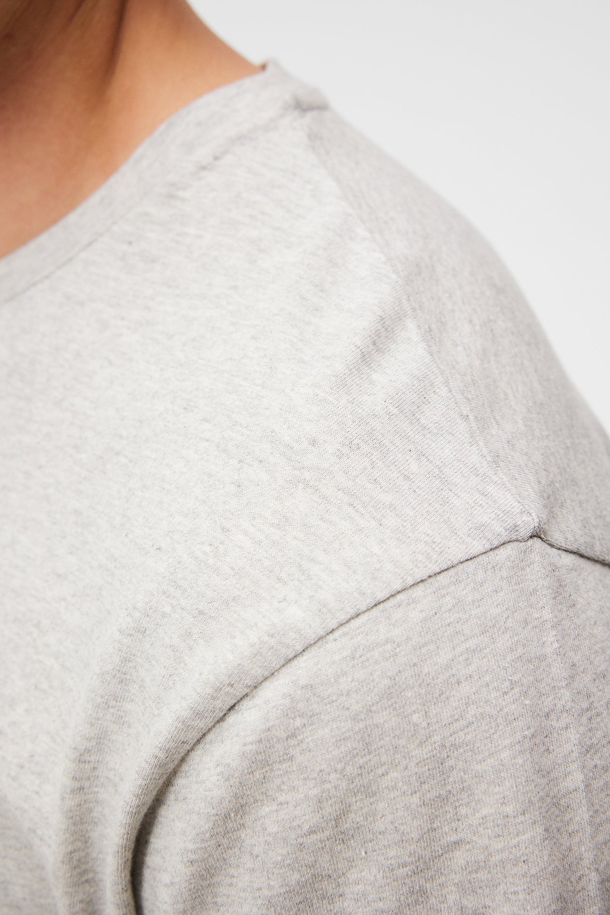 Sid Basic T-Shirt / Light Grey Melange