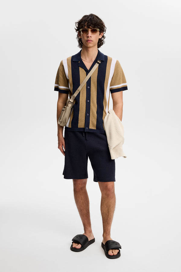 Remus Resort Collar Knit Polo / Kelp