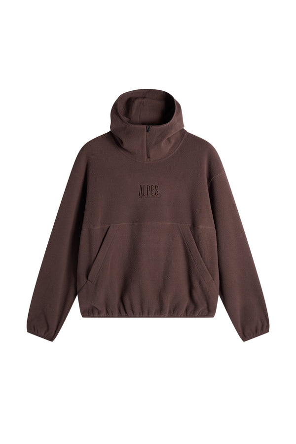Rigby Fleece hoodie / Seal Brown