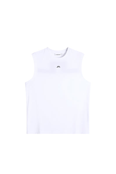 efu EATHER SLEEVELESS TOP ホワイトF Essential Sleeveless U | White – Enza Costa