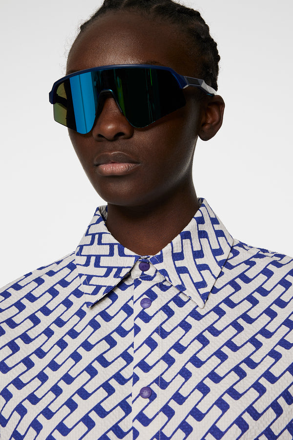 Linda Printed Shirt / Tour Geo Moonbeam M
