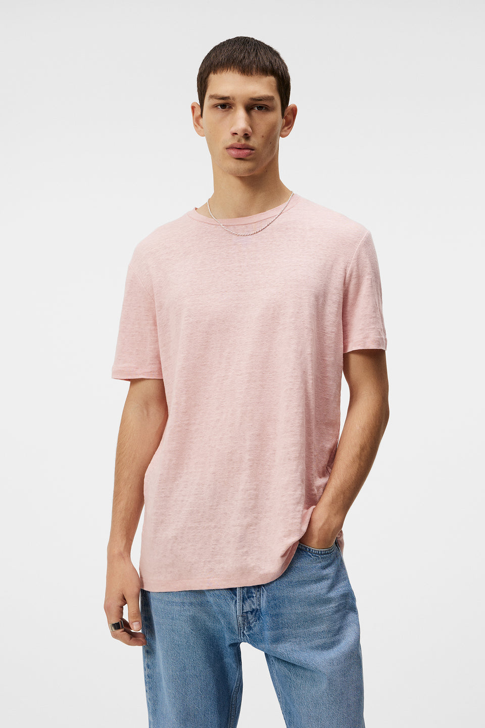 Coma Linen Tee / Powder Pink